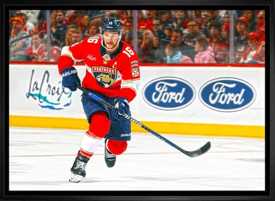 Aleksander Barkov 20" x 29" Framed Canvas Florida Panthers 31.5" x 22.5"